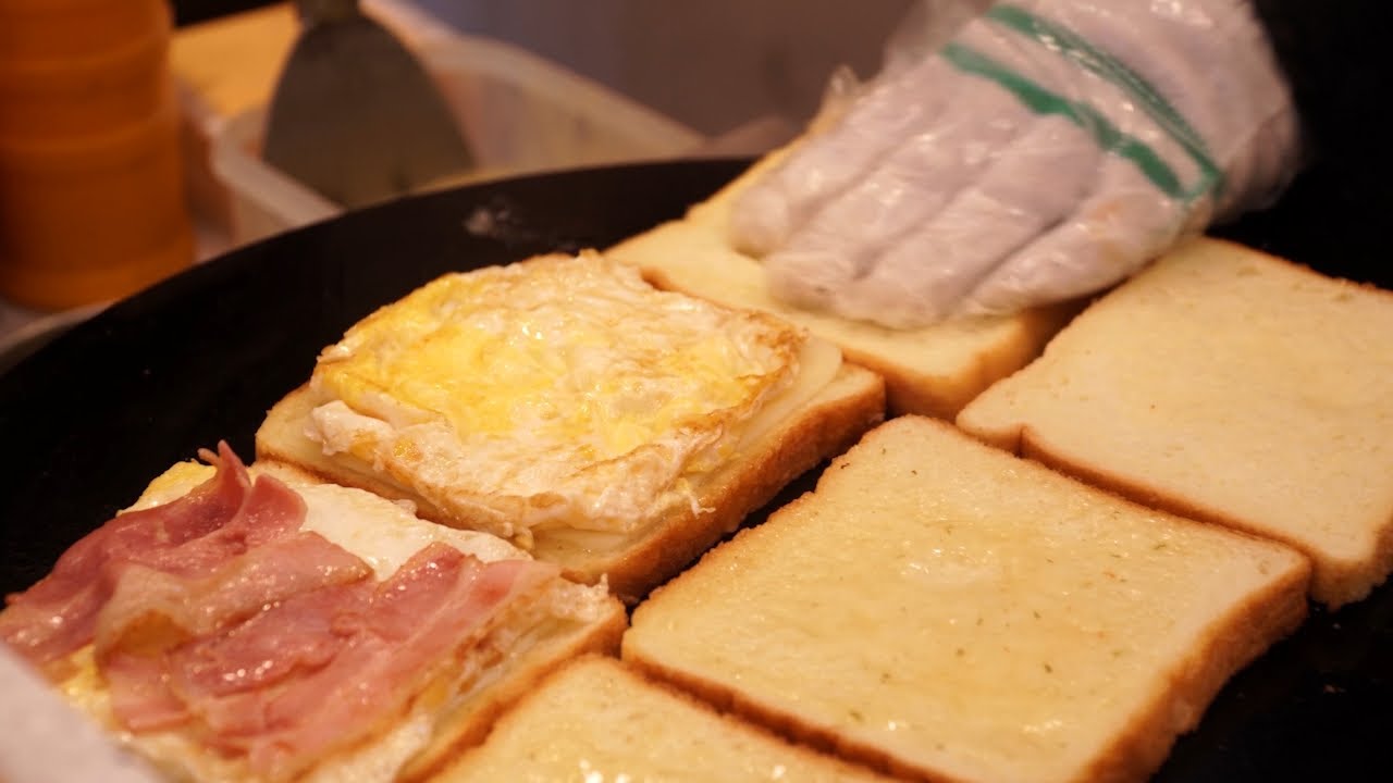 Korean Best Toast! Deep Cheese Bacon Egg Toast - Korean Street Food