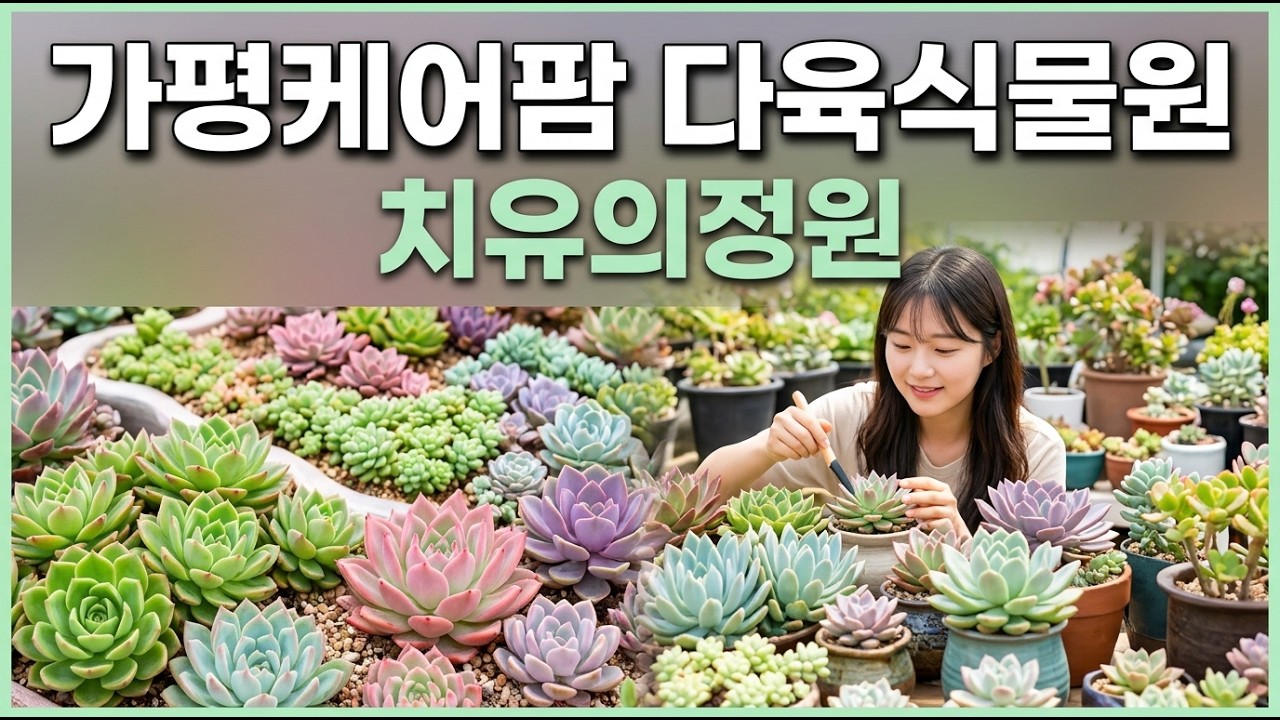 한 잎에서 피어난 치유의 정원, '가평케어팜 다육식물원'