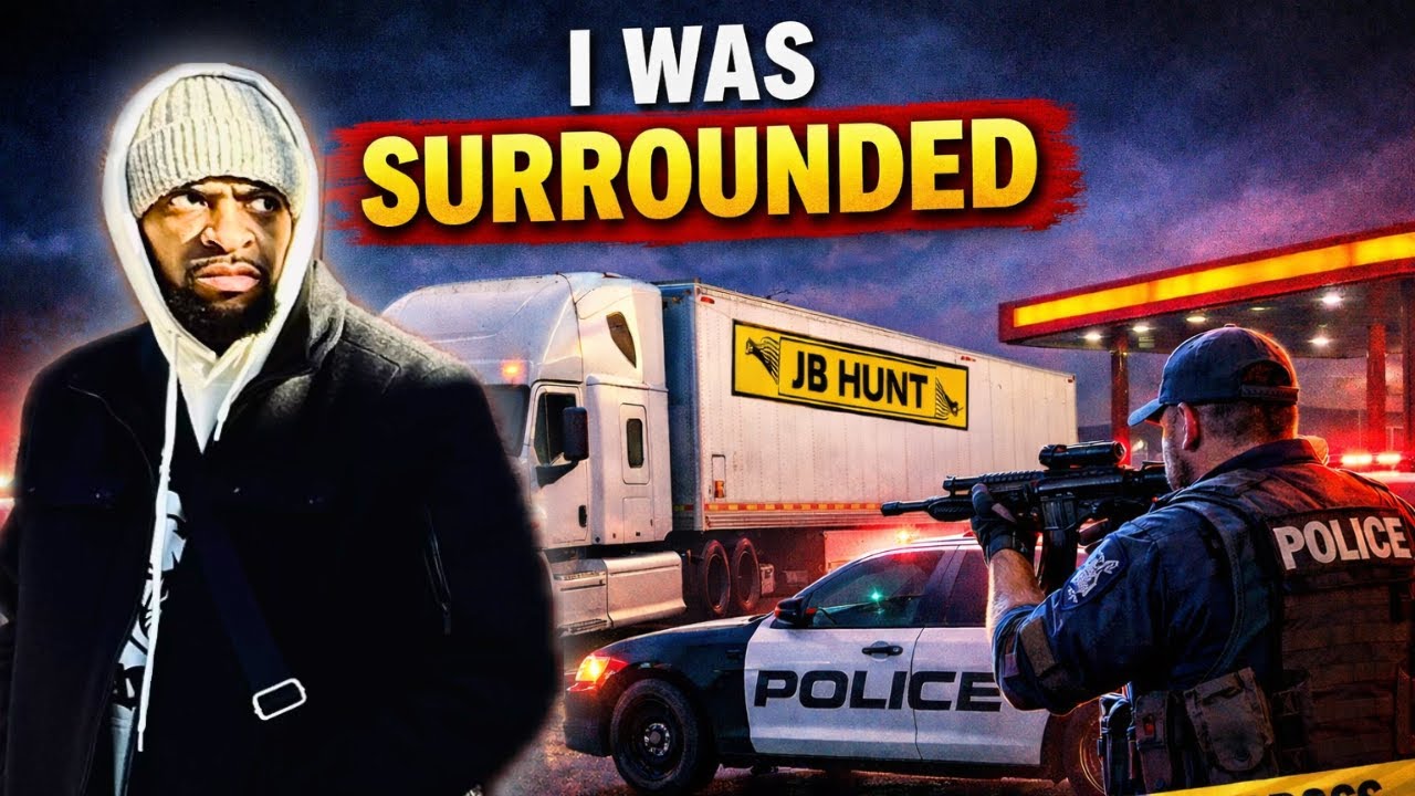 D.O.T SURROUNDED THE REST AREA | OLD TRUCKERS VS NEW TRUCKERS | J.B.HUNT KROGER ACCOUNT