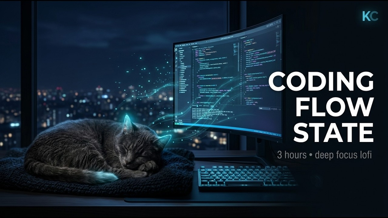 3 Hours of Deep Focus Lo‑Fi – Coding Minimal Session