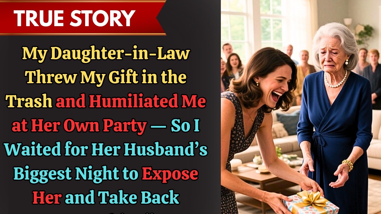 She Threw My Gift in the Trash — So Exposed Her at Her Husband’s Big Night