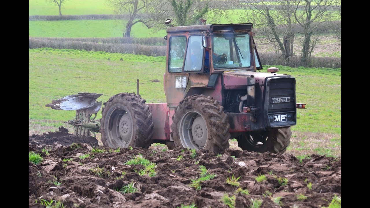 Massey Ferguson 1200 Ploughing 2013