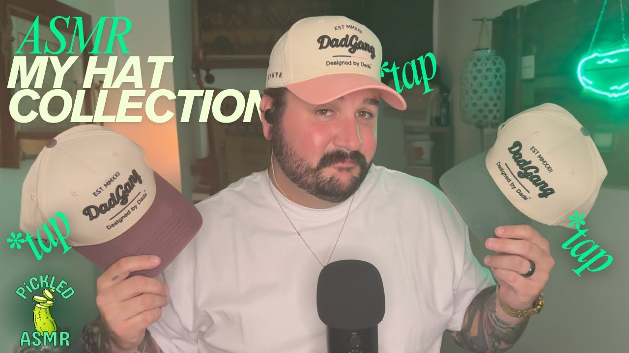 ASMR // Tapping on My Hat Collection