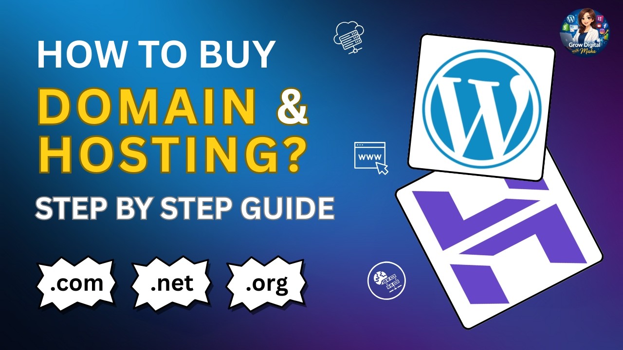 How to purchase a Domain & Hosting for Website | Step by Step Process