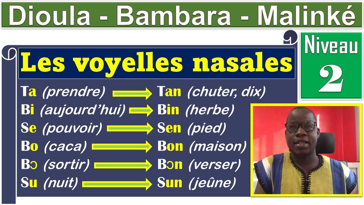 Les Voyelles Nasales | Leçons Grammaire | Vocabulaire | Dioula Bambara Malinké |  Zanga School