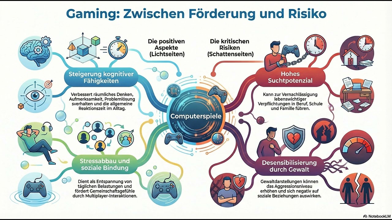 Gaming zwischen Gehirntraining und Suchtfalle | Deutsch C1 | Deutsch lernen durch Podcast | German