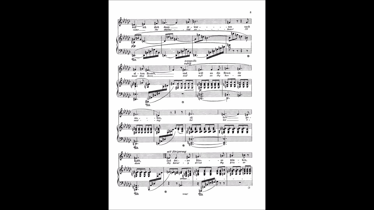 Richard Strauss Heimliche Aufforderung Op. 27 n. 3 (with score)