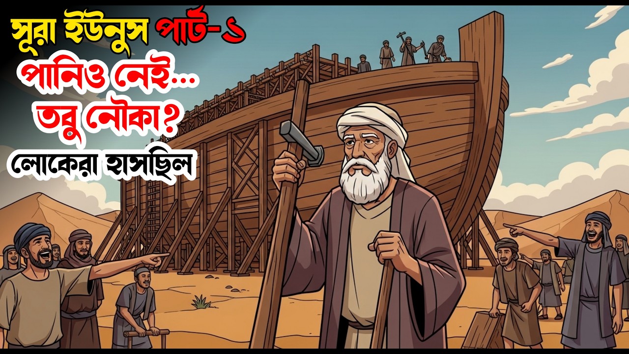 সূরা ইউনুস পার্ট ১ | নূহ (আ.)-এর ৯৫০ বছরের সংগ্রাম | ফেরাউনের মমি আজও জীবন্ত সাক্ষী | সম্পূর্ণ গল্প