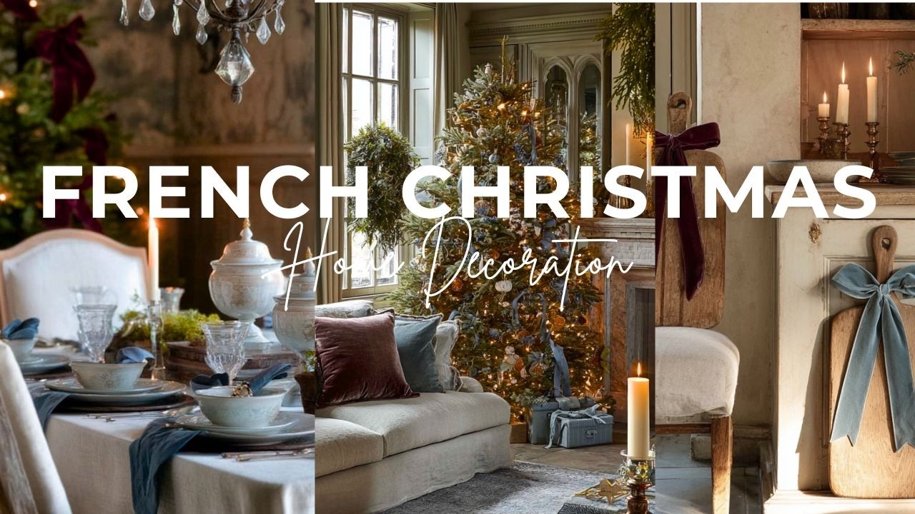 Creating FRENCH COUNTRY Aesthetics At Home For Christmas | Rustic Christmas Decoration Ideas