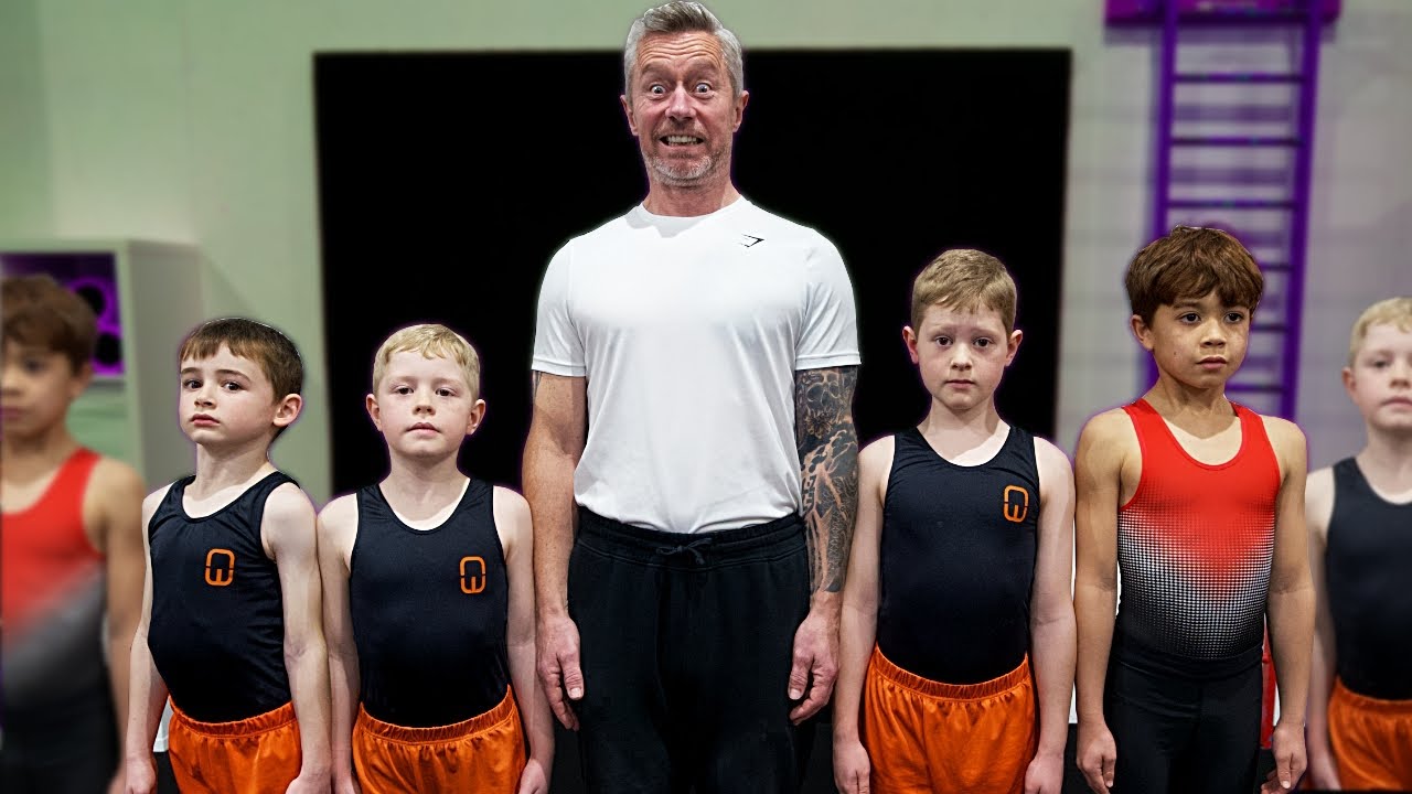 DAD Joins Junior Boys Gymnastics Squad for a Day!