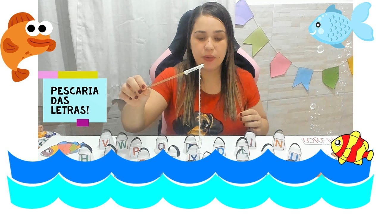 PESCARIA DAS LETRAS DO ALFABETO | BRINCADEIRA JUNINA | FESTA JUNINA | ALFABETIZAÇÃO