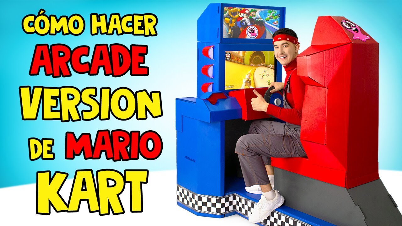 Módulo de entrenamiento de cartón al estilo Mario.