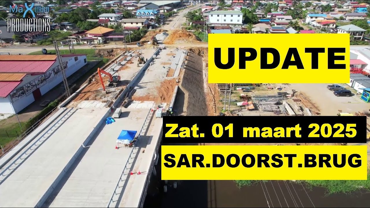 Update Saramacca doorsteek brug 1 maart 2025