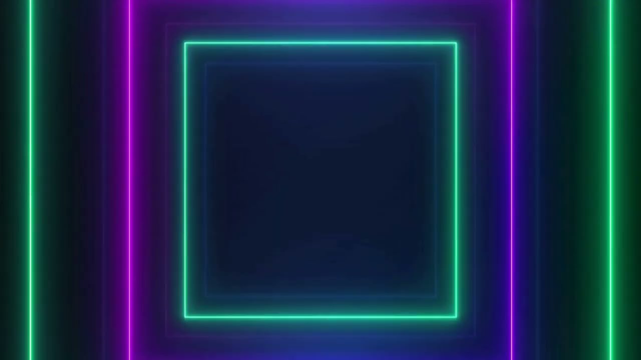 Blue Purple Neon Futuristic Corridor Background Loop | Abstract Light Tunnel #light #stage #vj