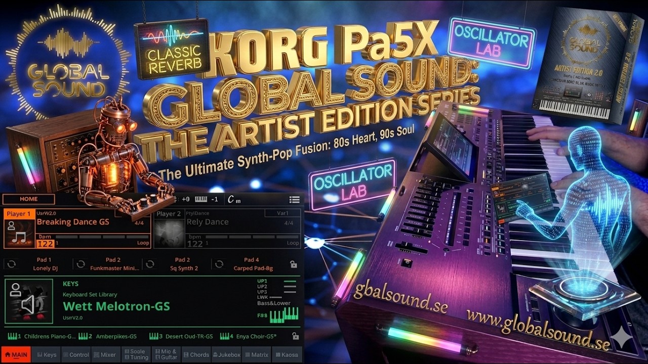 KORG PA 5 X GLOBAL SOUND ARTIST EDITION ANALOG DIGITAL SYNTHS