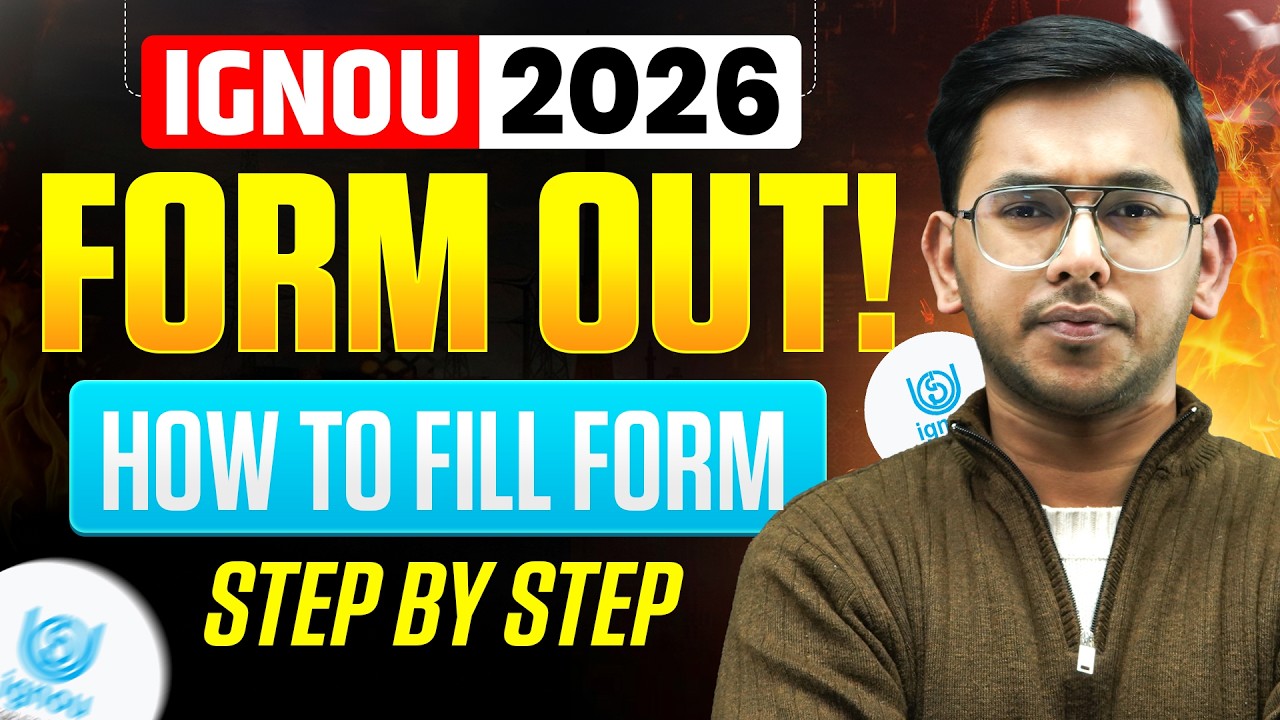 IGNOU Admission Form 2026 💥 | How to Fill IGNOU Form? | Step by Step Guide!