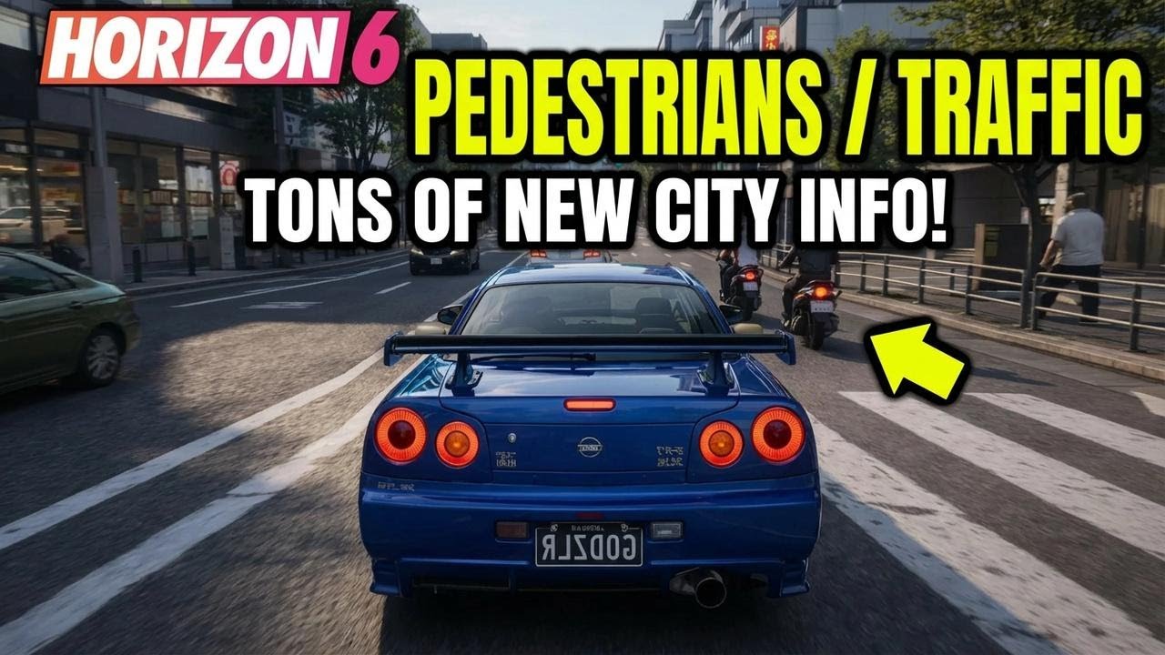 FORZA HORIZON 6: The City Will Be Super Detailed with Pedestrians and Tons of Traffic!