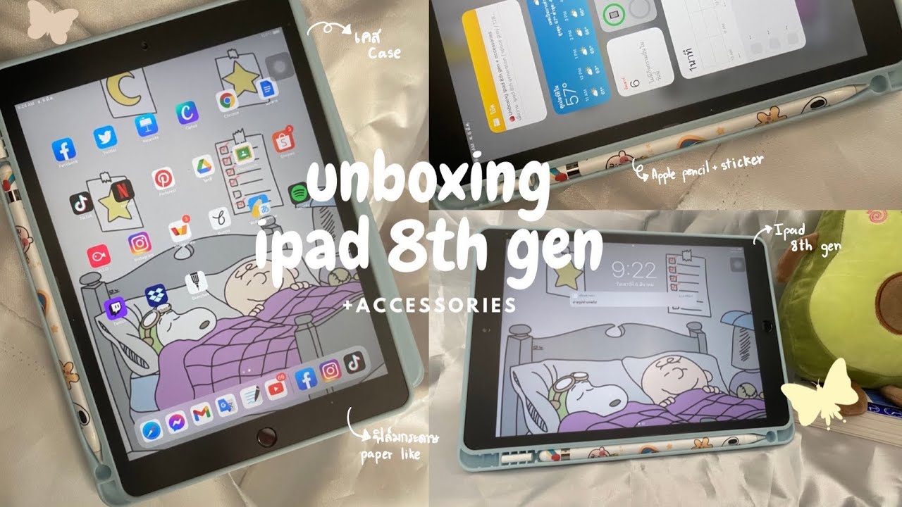 🍎Unboxing ipad 8th gen + accessories