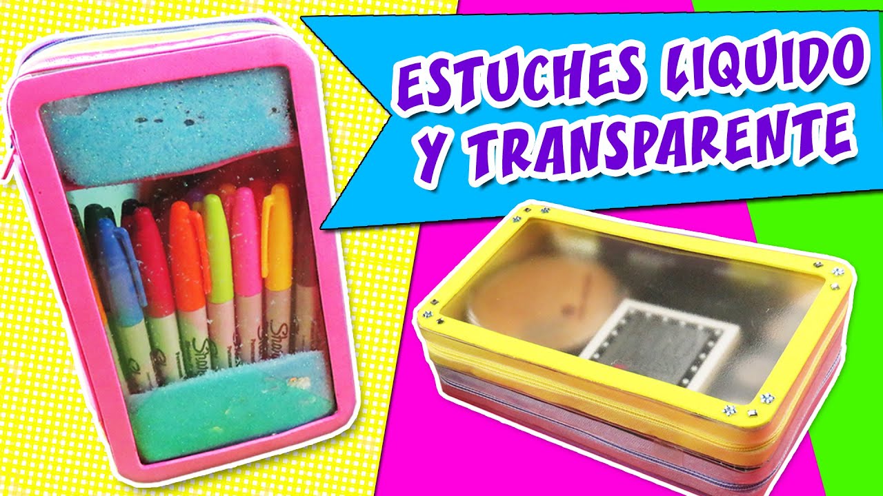 ESTUCHES LÍQUIDO Y TRANSPARENTE - EPISODIO #4 Lapicera o Cosmetiquera / Manualidades aPasos