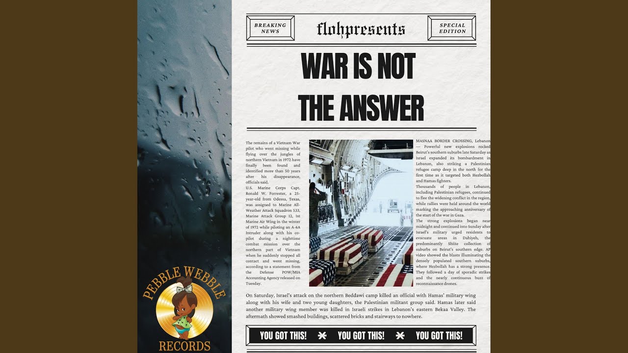 WAR IS NOT THE ANSWER