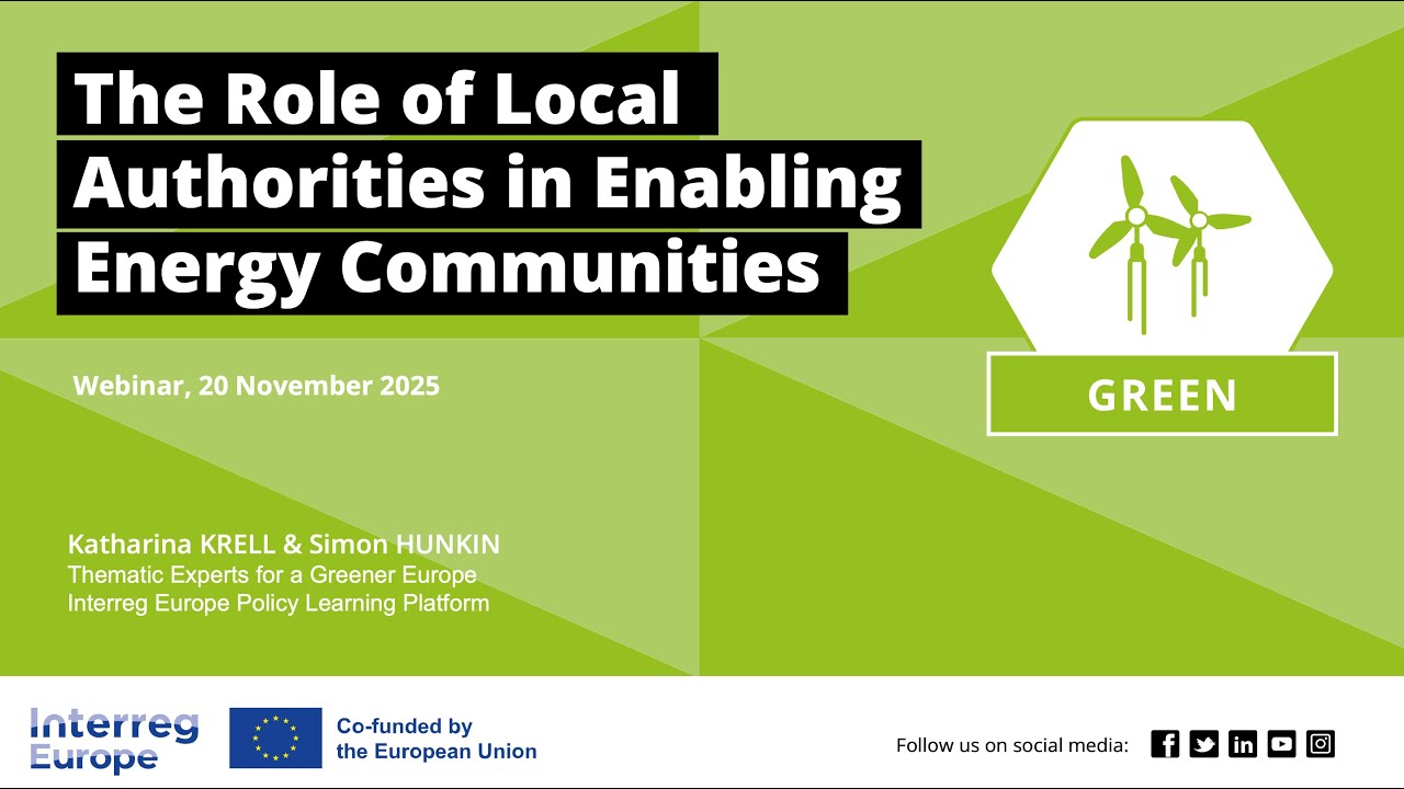 The role of local authorities in enabling Energy Communities