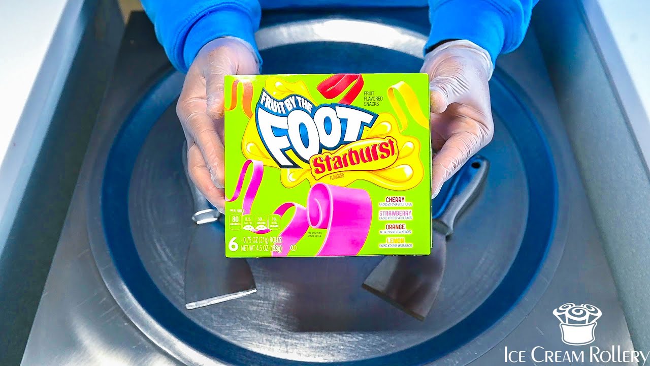 Ice Cream Rolls | Fruit by the Foot Starburst | Asmr
