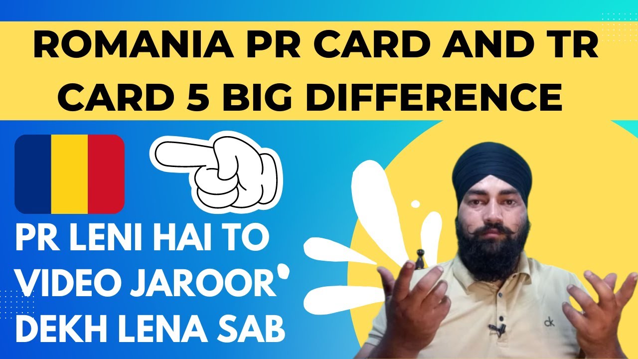 Romania PR card vs TR card big differences kaya alag hai PR card main TR card se #romania #schengen