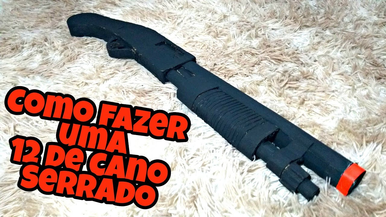 como fazer uma 12 de papelão (shotgun 580 shockwave)