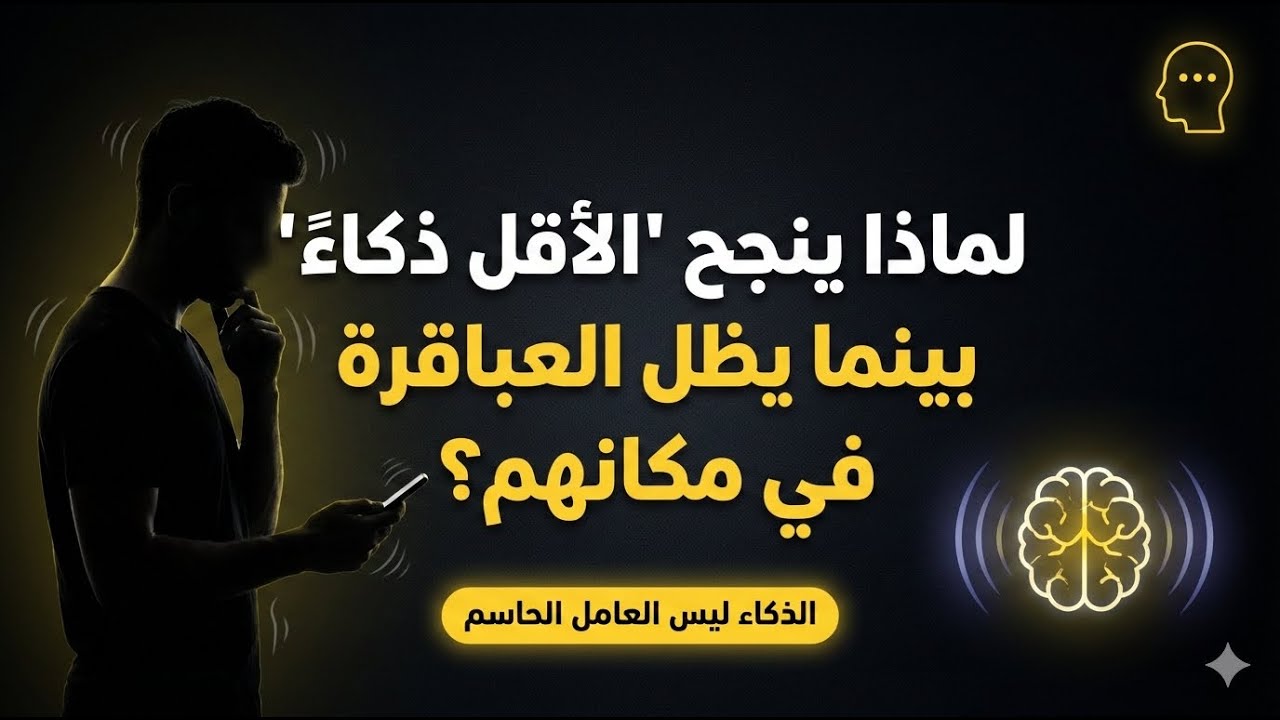 لماذا ينجح 'الأقل ذكاءً' بينما يظل العباقرة في مكانهم؟