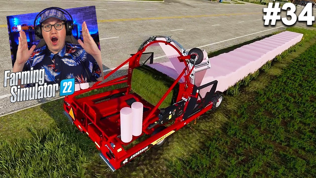ÉÉN LANGE GRASBAAL PRODUCEREN! // Farming Simulator 22 #34 (Nederlands)