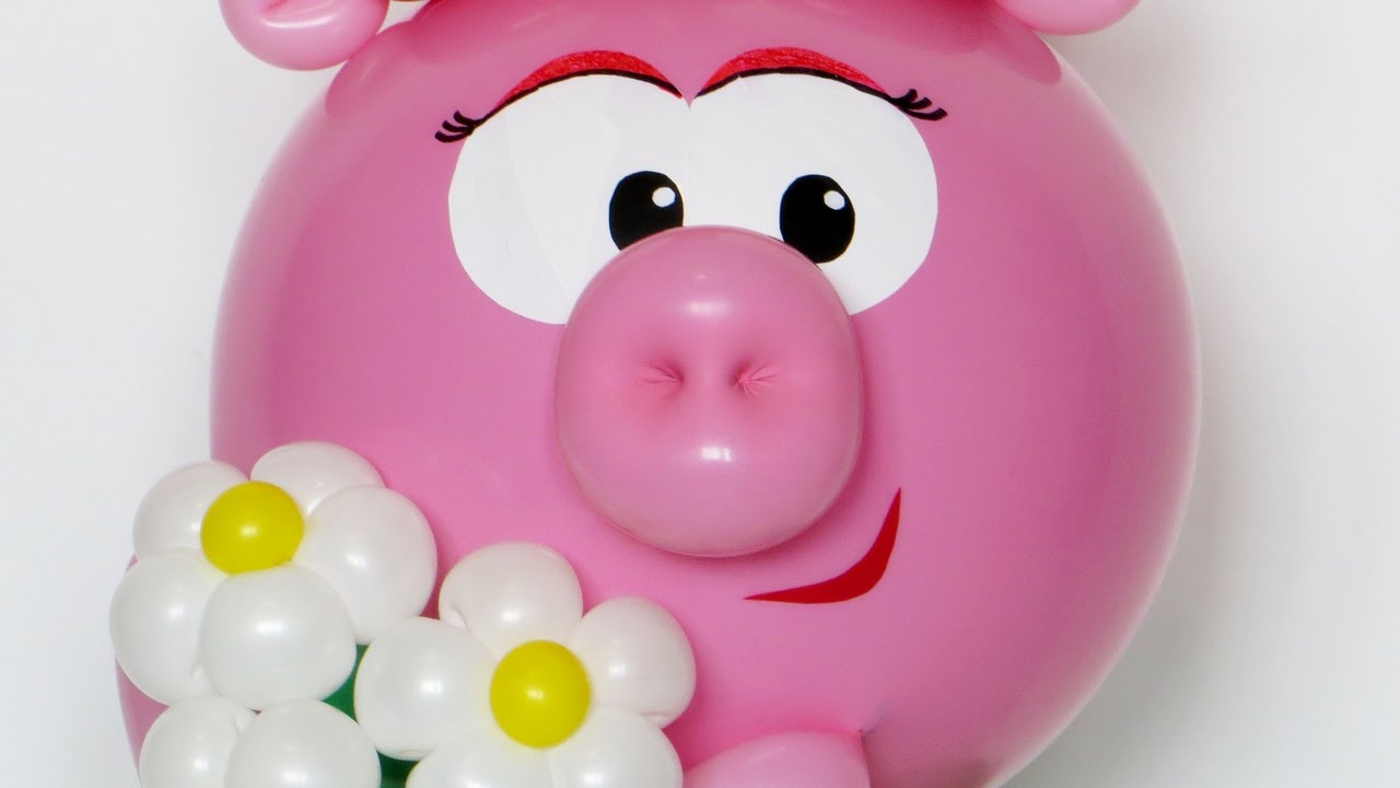 Пятачок из сердечка / Pig snout of heart balloon ( subtitles)