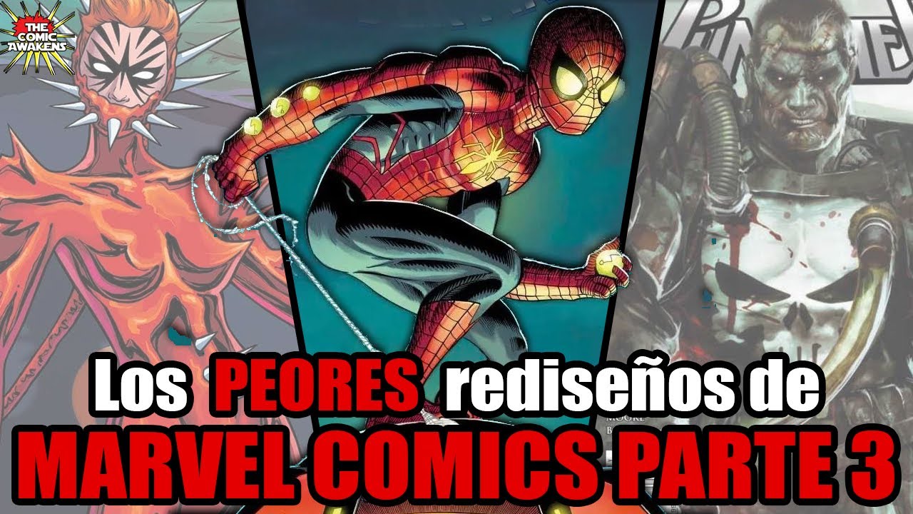 Los PEORES rediseños de Marvel Comics hasta ahora | Parte 3