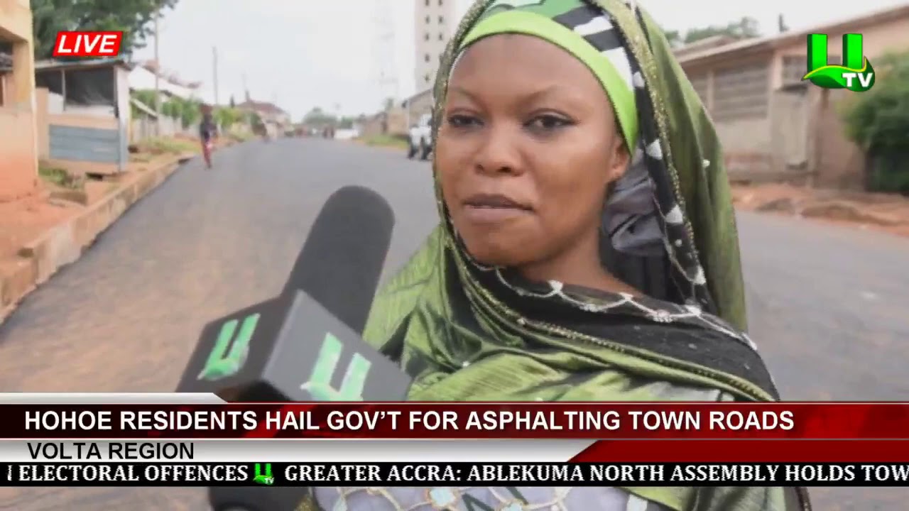 Hohoe Residents Hail Gov’t For Asphalting Town Roads