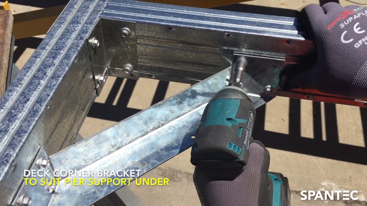 Deck Corner Bracket - Spantec Steel Floor System
