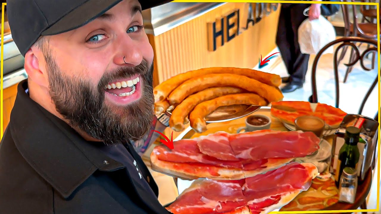 PROVEI O FAMOSO CAFÉ DA MANHÃ TIPICO DA ESPANHA: FICAMOS CHOCADOS