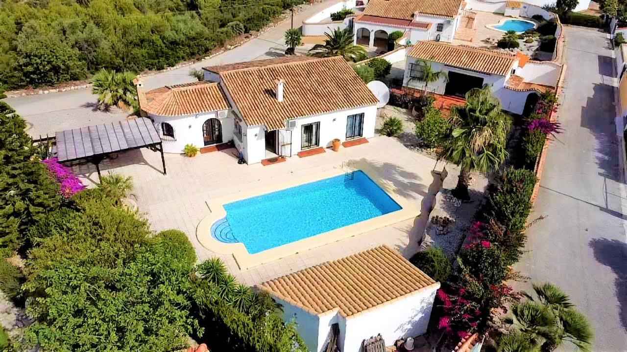 Videobesichtigung, Villa mit Gästehaus und Pool an der  Costa Blanca