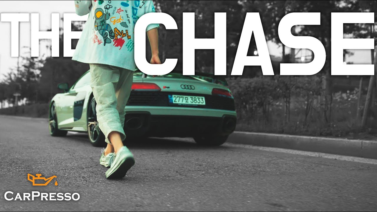 audi R8 and BMW M5. THE CHASE!! -4K-
