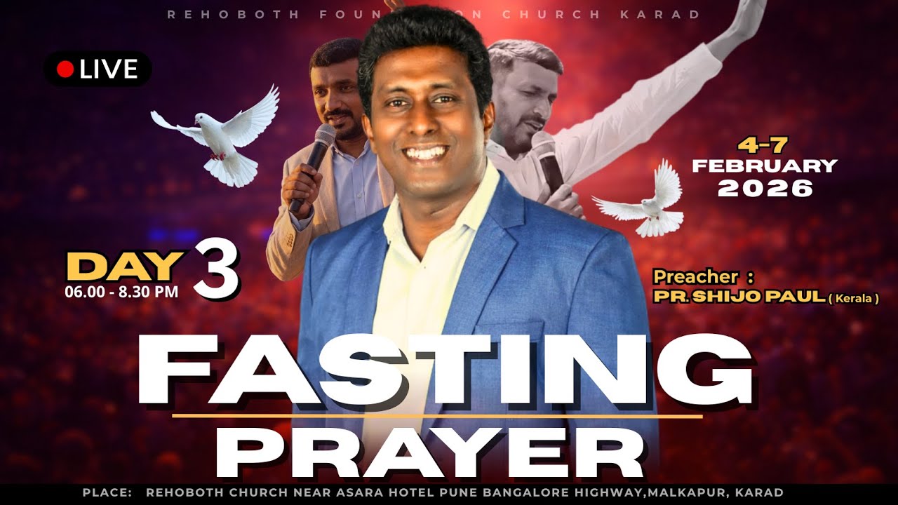FASTING PRAYER DAY 3 || PR. SHIJO PAUL