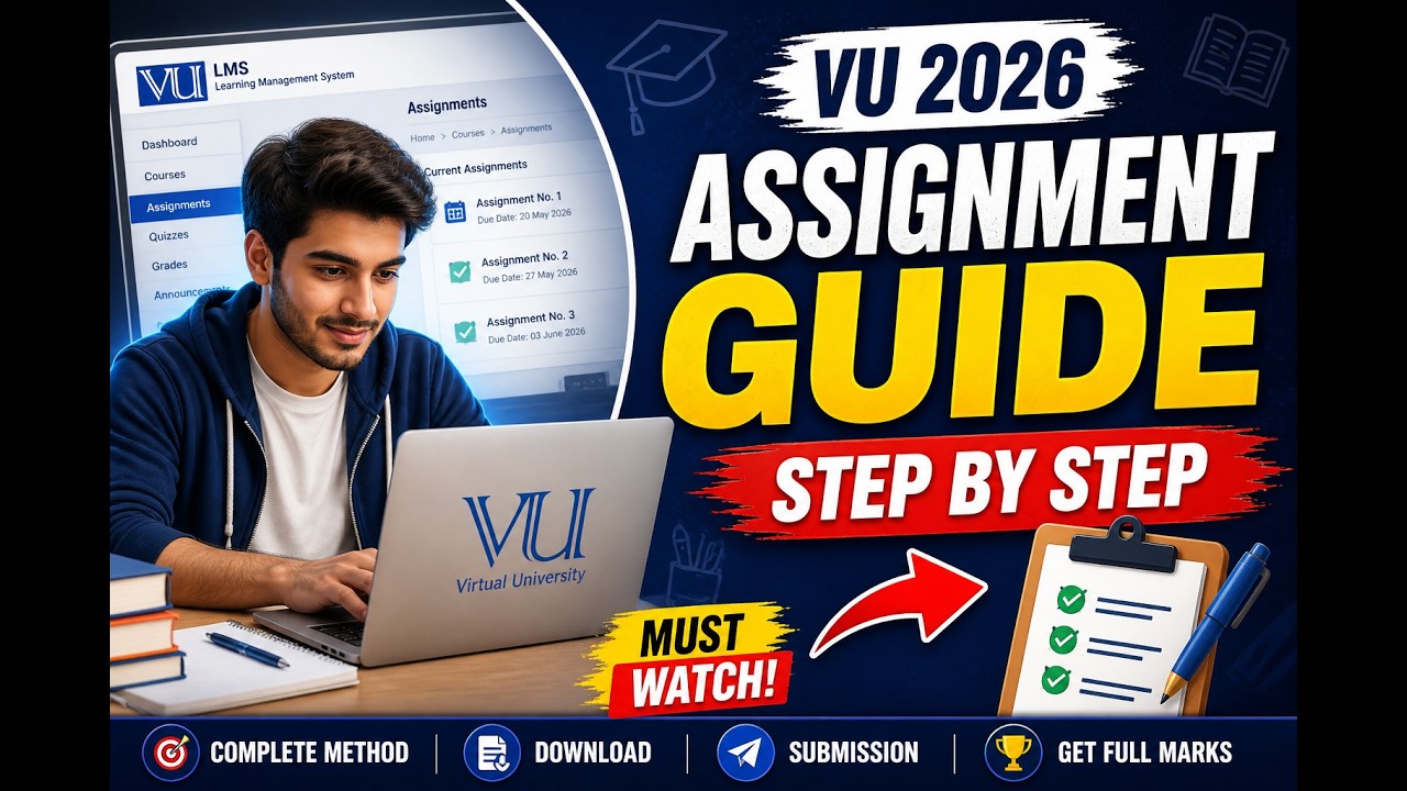 VU Assignment Complete Guide 2026 | How to Solve Virtual University Assignments Step by Step