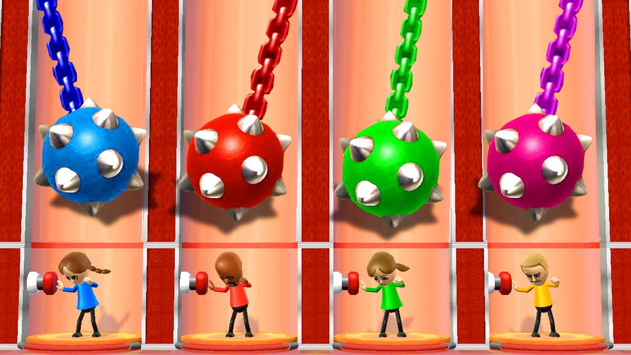 Wii Party Minigames - Chibiusa Vs Matt Vs Lucia Vs Tyrone (Hardest CPU)
