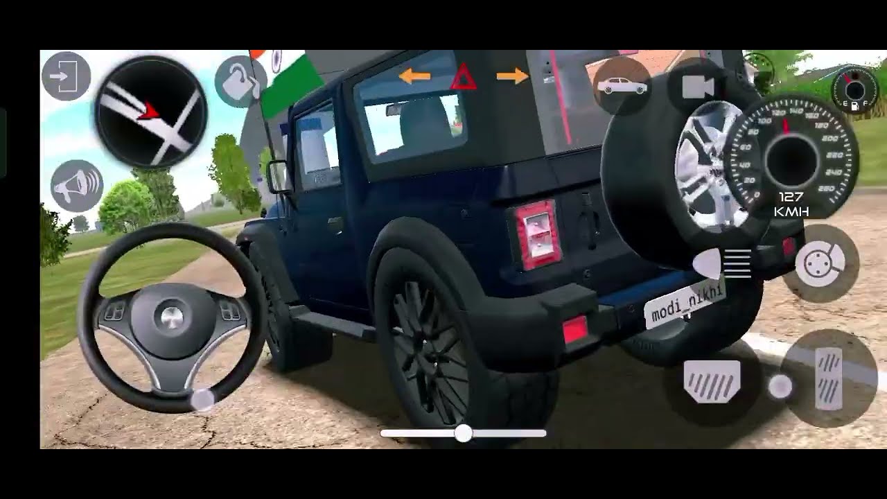 Modified Mahindra Thar Games: Indian Green Thar (Gadi Wala Games) Car Game Android Game - 