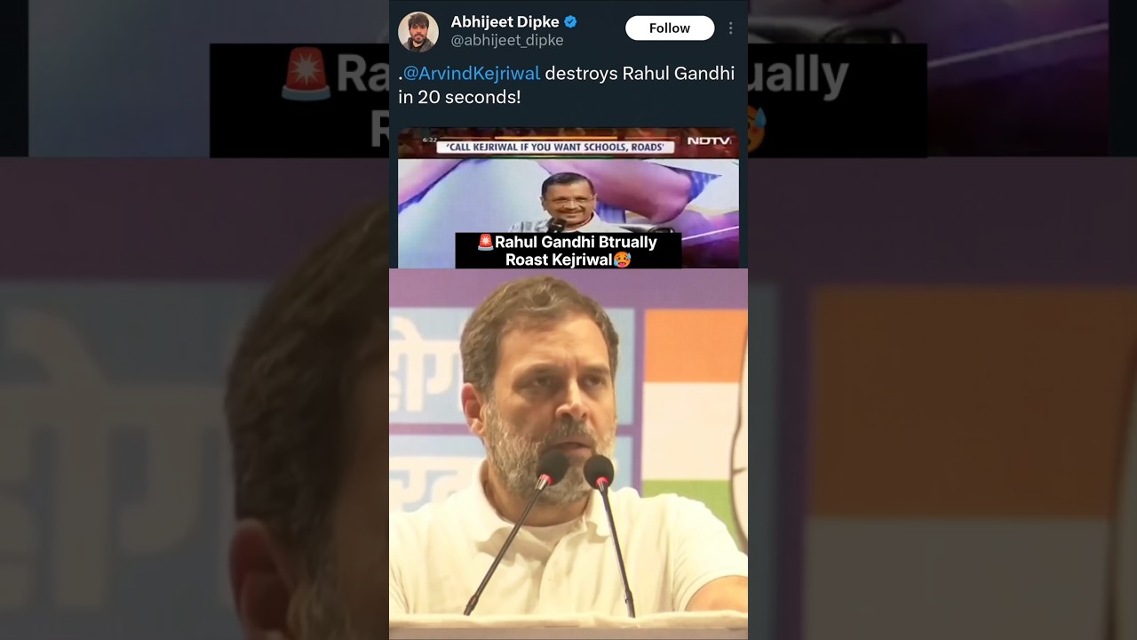 🚨Rahul Gandhi Exposes Arvind Kejriwal😱 #shorts