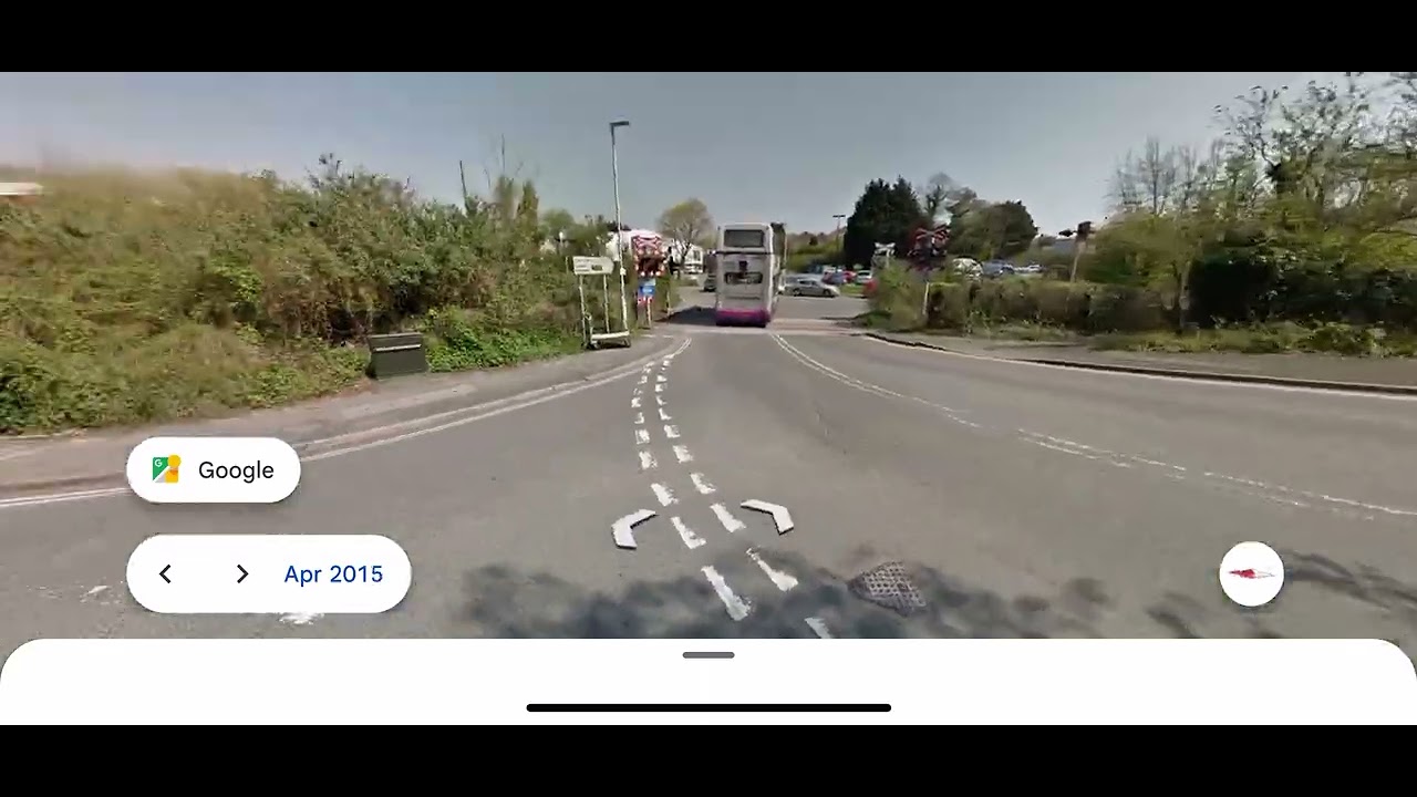 Abandoned Coypool road level crossing in google maps.