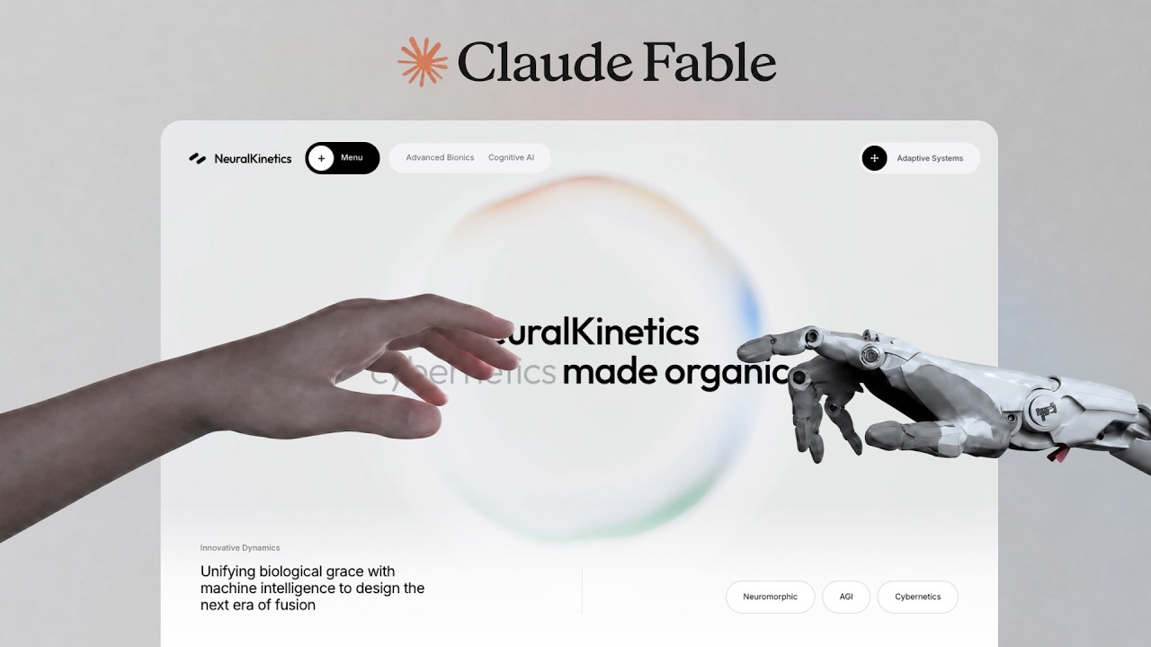 Claude Fable 5 навсегда изменил веб-дизайн!