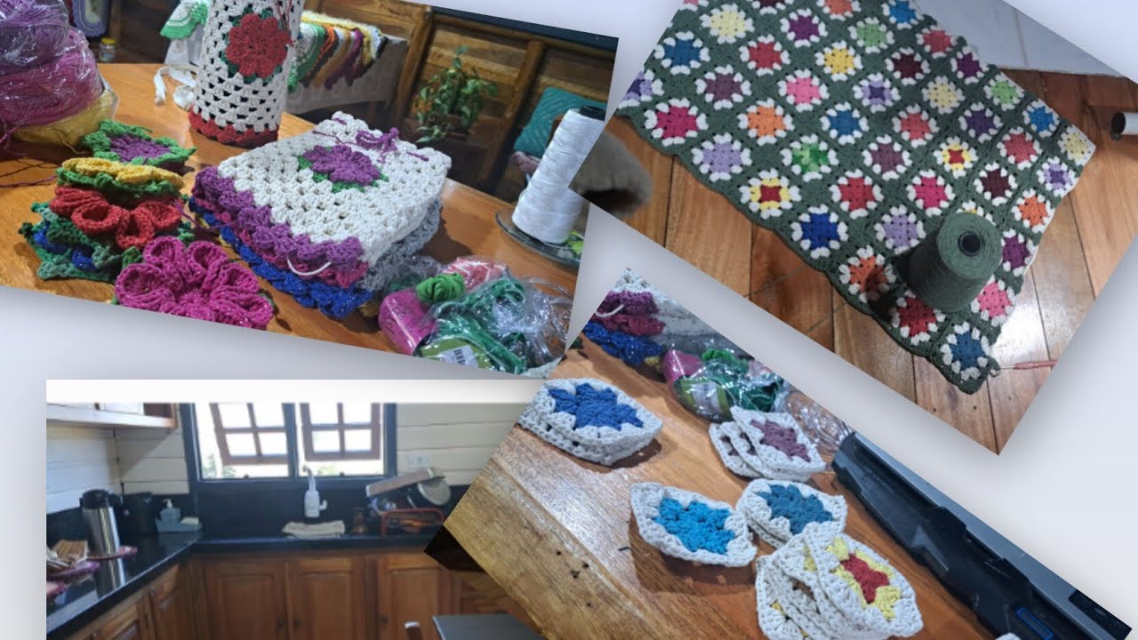 Vlog de um dia da minha rotina entre crochê e a casa ..#satisfying #vlogcomigo 