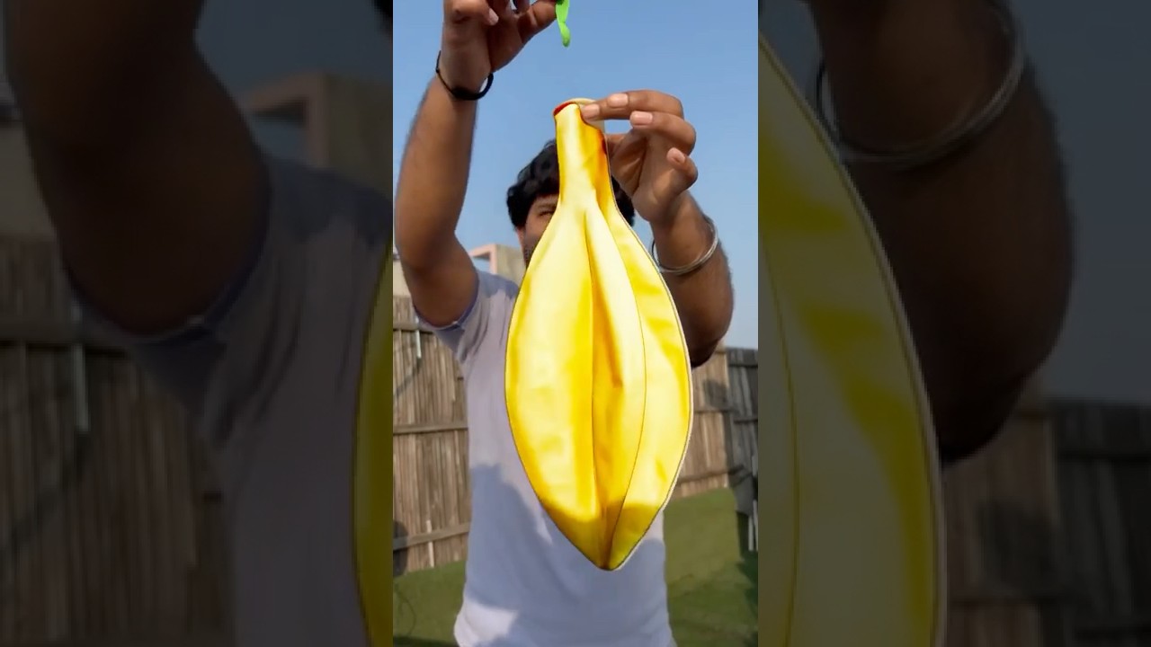 Giant balloon is inflated with water😱