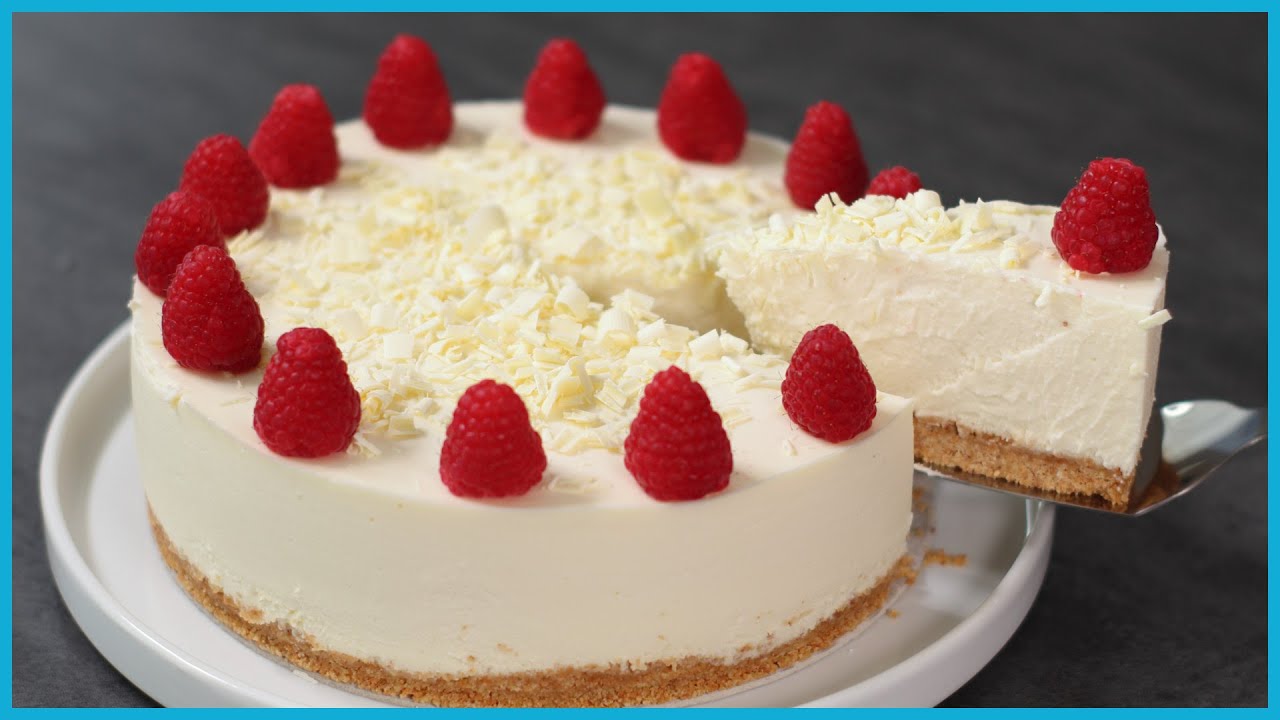 CHEESECAKE al Cioccolato Bianco senza Cottura in Forno
