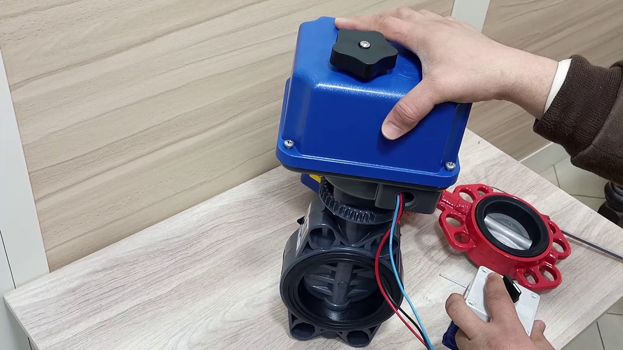 PVC valves & Electrical actuator محابس و مشغلات كهربا