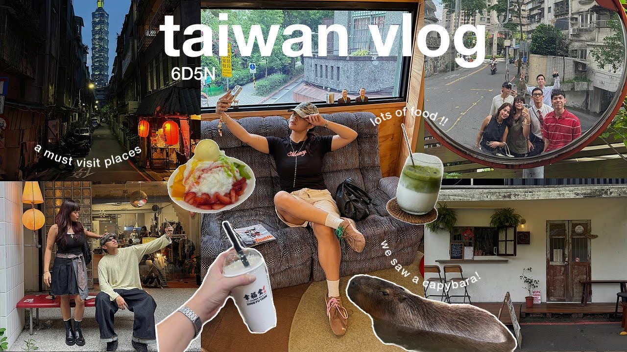 TAIWAN VLOG 🇹🇼 &bull; travel with friends, ximending streetfood & milktea 🧋, capybara & donki run 🛒 