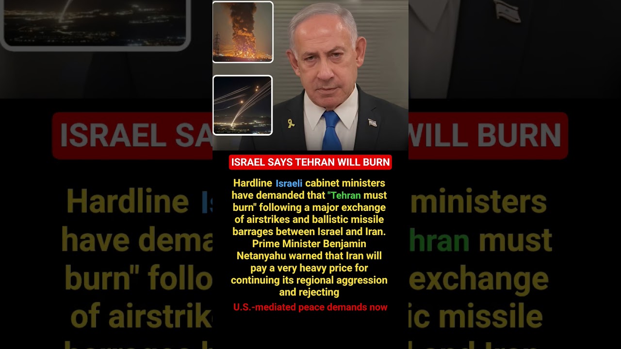 Israel Warns Iran: &ldquo;Tehran Will Burn&rdquo; | Middle East Crisis Escalates #shorts